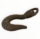 Vintage Heavy Duty Industrial Steel Swivel Lifting Hook 10  Rustic Decor