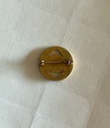 Vintage 1950 s Cbs Television Eye Logo Gold Black Enamel Lapel Pin Staff Badge
