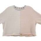Madewell Mwl Airterry Colorblock Cropped Sweatshirt Two Tone Boxy Small