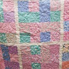 Patchwork Handmade Baby Girl Quilt Blanket Crib Wall 53  40 5 Machine Quilted New