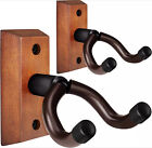 2 Pack Guitar Wall Mount Hanger  Wood Grain Guitar Wall Hanger Wall Hook Holder