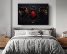 Wise Monkeys Swag Banksy Monkey Gorilla Chimp Canvas Print Wall Art