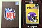Zippo 48439 Nfl Minnesota Vikings  Windproof Lighter  New Old Stock