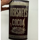 Vintage Hershey s Cocoa Tin 16 Oz 1 Lb Item No 51 Brown Silver Made In Usa