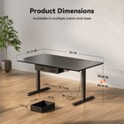 55 Inch Electric Standing Desk With Drawers   Outlets  Sit Stand Up Desk