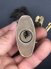 Antique Corbin Brass  Padlock W  Chain   3 Keys