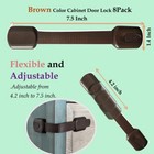 Child Safety Cabinet Locks For Baby Proof  Safety Locks For Cabinets  brown 
