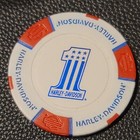 Lima Hd   Ohio  white red blue  Harley Davidson Poker Chip