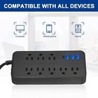 Lot Wall Mountable Usb Surge Protector Power Strip With Usb Ports 8 Outlet Plugs