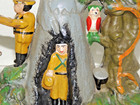 Antique Vintage Boy Scout Camp Cast Iron Mechanical Coin Bank Pat 1875