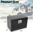 Steel Underbody Truck Tool Box  storage Organizer Toolbox With Key  Lock