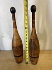 Vintage Wooden Indian Clubs Set Of 2 Exercise   Juggling Clubs