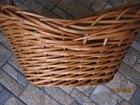 French Wicker And Rattan Vintage Laundry Basket