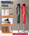 Carpenter Pencil With Sharpener  Mechanical Pencil Set With 26refill   De