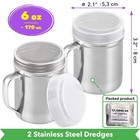 Cusinium Powdered Sugar Shaker Duster - With Handle - Cinnamon Shaker For Coffee