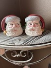 Vintage Fitz And Floyd Omnibus Santa Christmas Salt And Pepper Shaker Set
