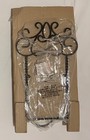 Southern Living Harrison Vertical Metal Wall Mount Plate Rack 40499 Black Nib