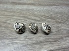 Antique Vintage Japanese Netsuke Style Clay Button Lot Of 3