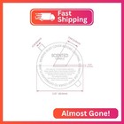 Candmak Candle Dust Covers  160pcs Printed White Matte Candle Dust Lid With Pull