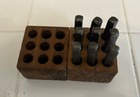 Vintage Metal Stamp Set Punch Numbers Set 1 4 