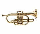 Sai Musicals Cornet Brass Bb Pitch With Hard Case And Mouthpiece Brass 