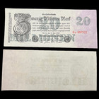2x 1923 German 20 Million Mark Banknote Ww1 World Paper Money Hyperinflation
