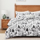 Christmas Quilt Sets 3-piece Lightweight Reversible All Season And Queen White