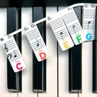 Piano Note Strips With Solfege Stickers For 88 76 Key Keyboard - Removable Learn