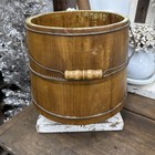 Primitive Vintage Wooden  Bucket