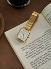 Gold Vintage Style Women   s Elegant French Inspired Retro Square Wrist Watch