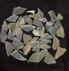 Vintage Uranium Vaseline Tumbled Sea Glass Green Yellow Uv Glow 1 2 Lb 