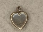 Antique Victorian Mint Green Guilloche Enamel Sterling Silver Heart Locket