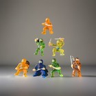 Vintage Vinyl Rubber Collectible Mini Ninja Lot  Of 7  Figure 1 5    Tall