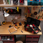 16-inch Toolbox  Plastic Tool And Hardware Storage  Black