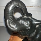 Vintage 1950s Black Elephant Planter Mid-century Modern Ceramic Retro Home D  cor