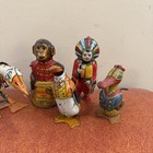 Unique Art And J Chein   Co  Vintage Tin Toy Litho Windups And Bank Lot Of 5