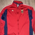 Real Salt Lake Adidas Track Jacket Mens Size L Rsl Mls Soccer Full Zip Red