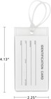 Ai-dee Flexible Travel Luggage Tags - Name Id Labels Set For Suitcases - 2 Pack