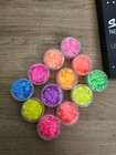 Chunky Neon Holographic Body Glitter  12 Colors  For Face   Body Cosmetic Makeup