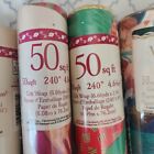 Vintage Christmas Wrapping Paper New 5 Rolls Old Stock Made In Usa Acg Inc