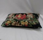 Vintage Barkcloth Lumbar boudoir  20x12 Chinoiserie Pillow