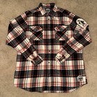 Angry Minnow Hamm s Beer Flannel Sz Xl Minnesota Bear Patch   s Logos Button Up