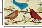 Jellybean Birdsong Rug 20x30 Washable Indoor Outdoor