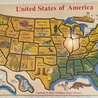 Lights  Camera  Interaction  Deluxe U s a  Map Puzzle W  Capitals   Outlines