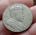 King Edward Vii   Queen Alexandra Coronation Silver Medal Aug 9th 1902   V g c 