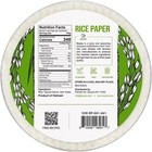 Soeos Rice Paper  White Rice Paper Wrappers  1 Pack  34 Sheets- round  22cm 