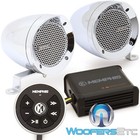 Memphis Mxabmc2bt 3  Speakers Amplifier Bluetooth Marine Boat Motorcyle Atv Utv