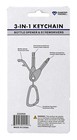 Edc Carabiner Key Chain Beer Bottle Opener Screwdriver Set Clip Tool Blue Gift