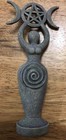Witchy Spiral Goddess Statuette With Tree Of Life On Back Side 