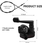 7 8   22mm Thumb Throttle Kit With Throttle Cable aluminum Motorcycle mini Bike